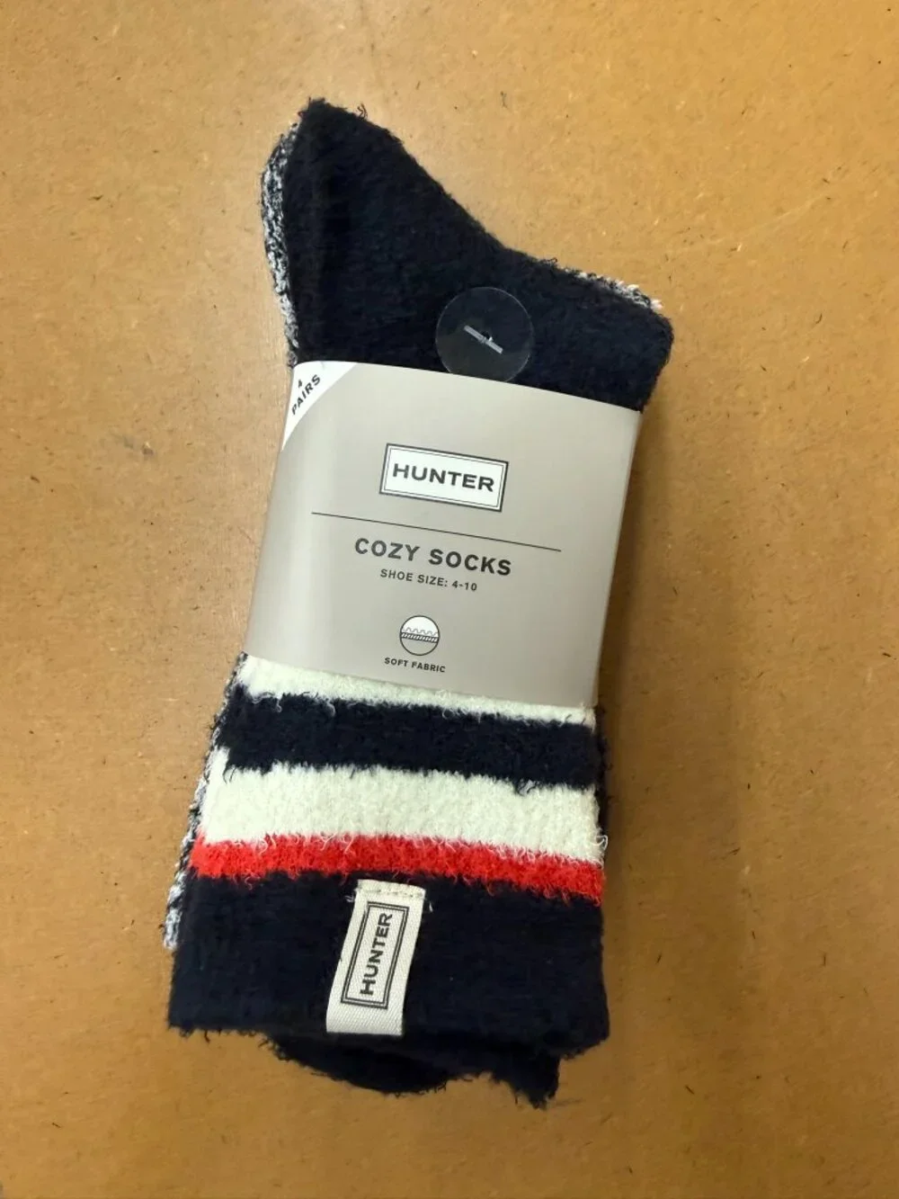 Hunter Women's Cozy Socks 4 Pair Pack Black Size 4-10 NWT